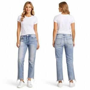 EUC Mica Los Angeles High Rise Straight Leg Jeans 24